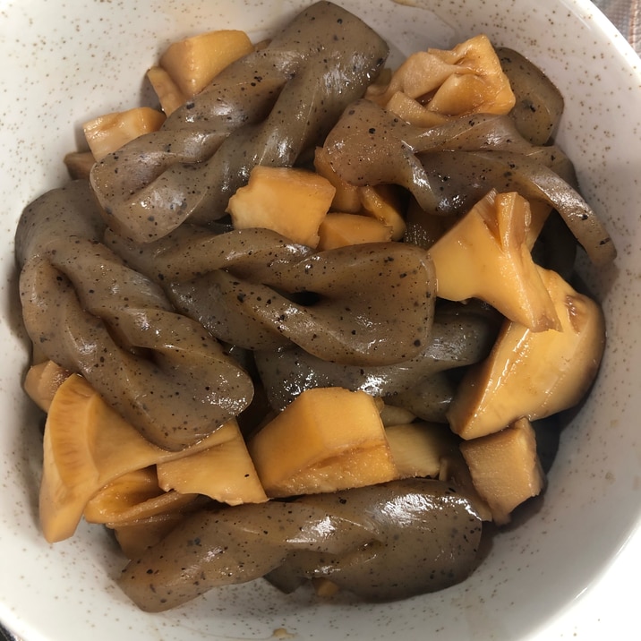 こんにゃくとたけのこの簡単煮物 レシピ 作り方 By ちえふき 楽天レシピ こんにゃくとたけのこの簡単煮物 レシピ 作り方 By ちえふき 楽天レシピ